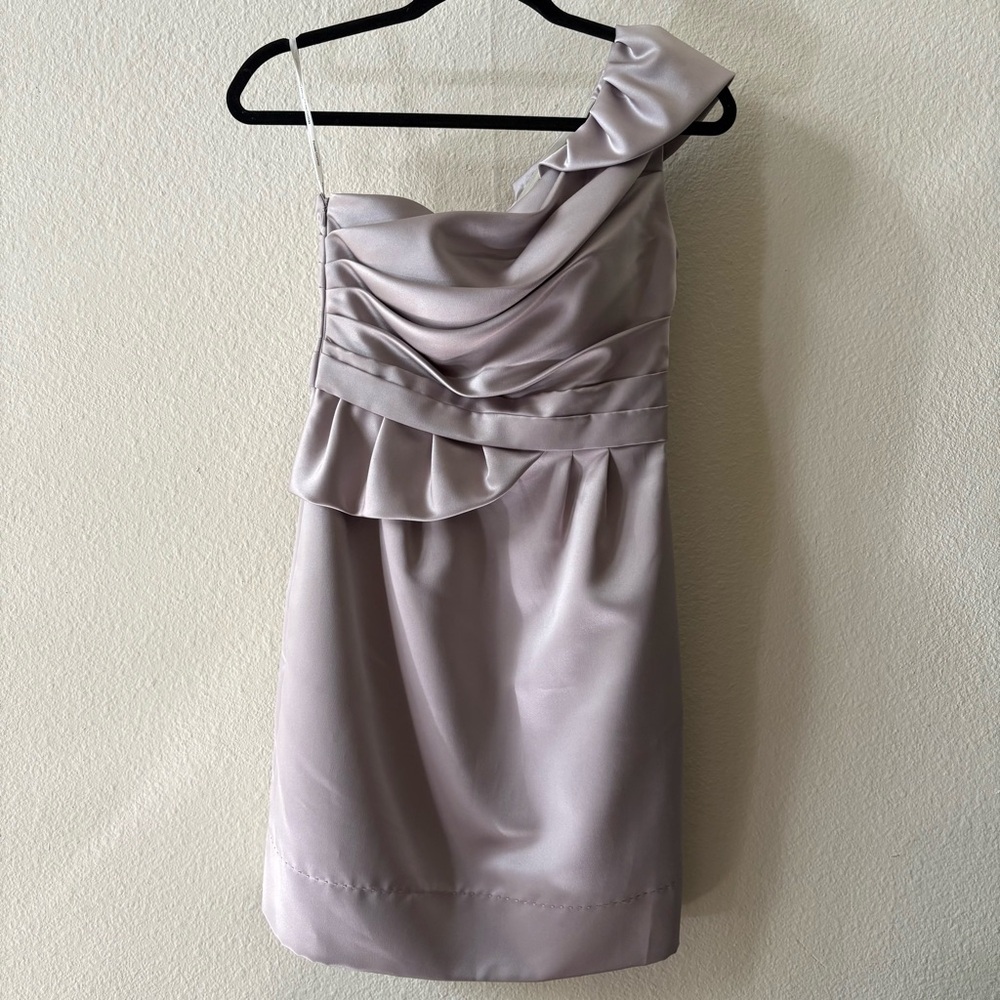 Homecoming Bridal Cocktail Satin Mini Dress